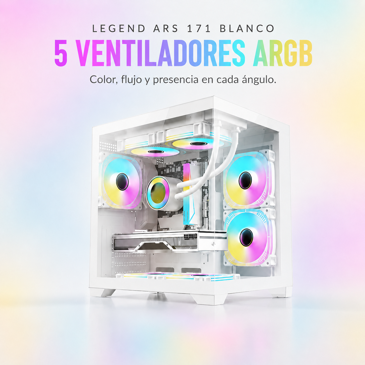 LEGEND ARS 171 Blanco 5 Fan ARGB
