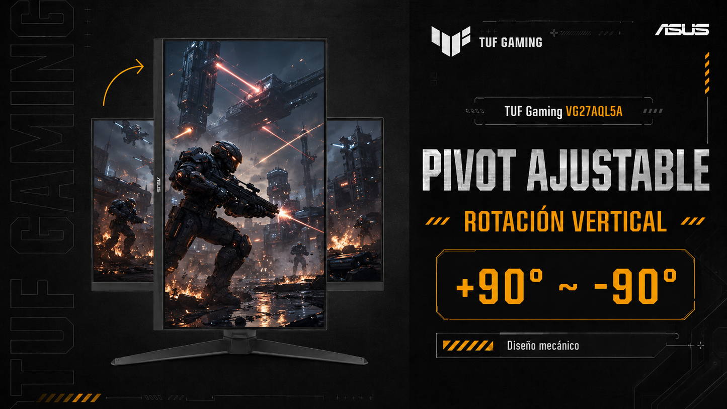 Monitor gamer ASUS TUF Gaming VG27AQL5A de 27”