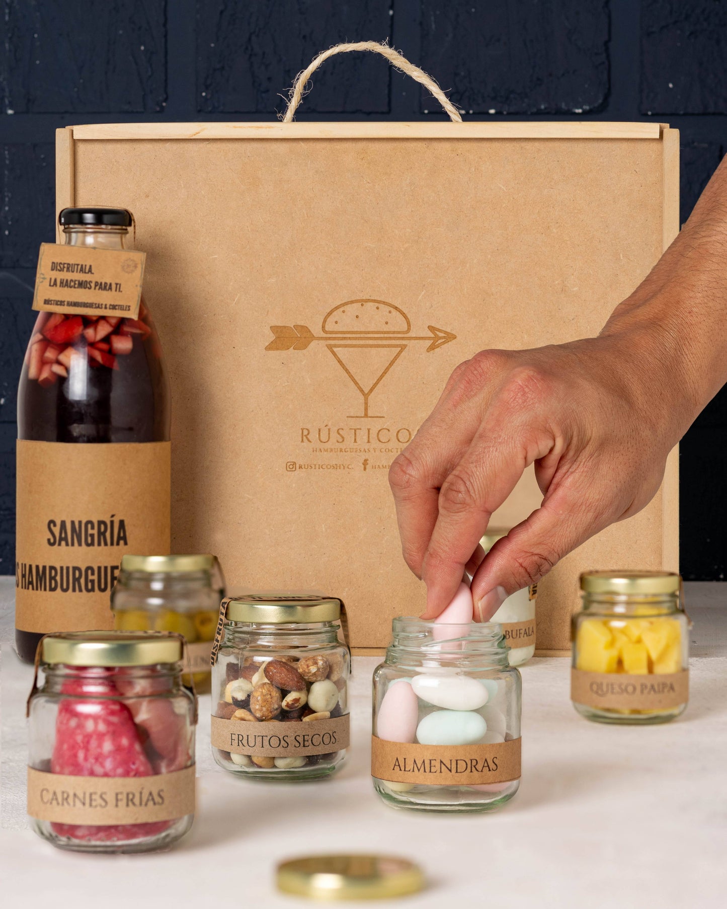 Caja especial de sangría artesanal