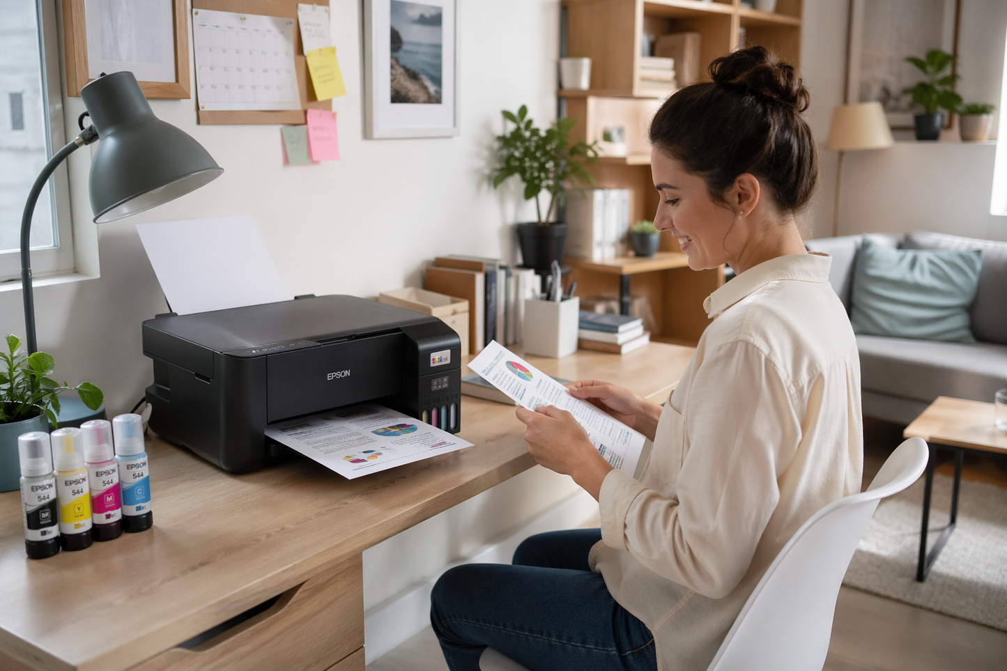 Impresora de inyección de tinta multifunción Epson L3251 Inalámbrico EcoTank