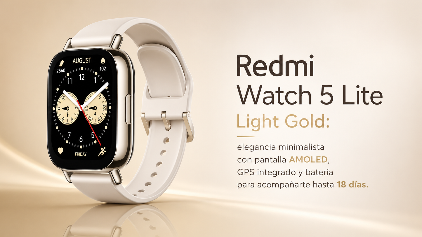 RELOJES INTELIGENTES Redmi Watch 5 Lite Light Gold