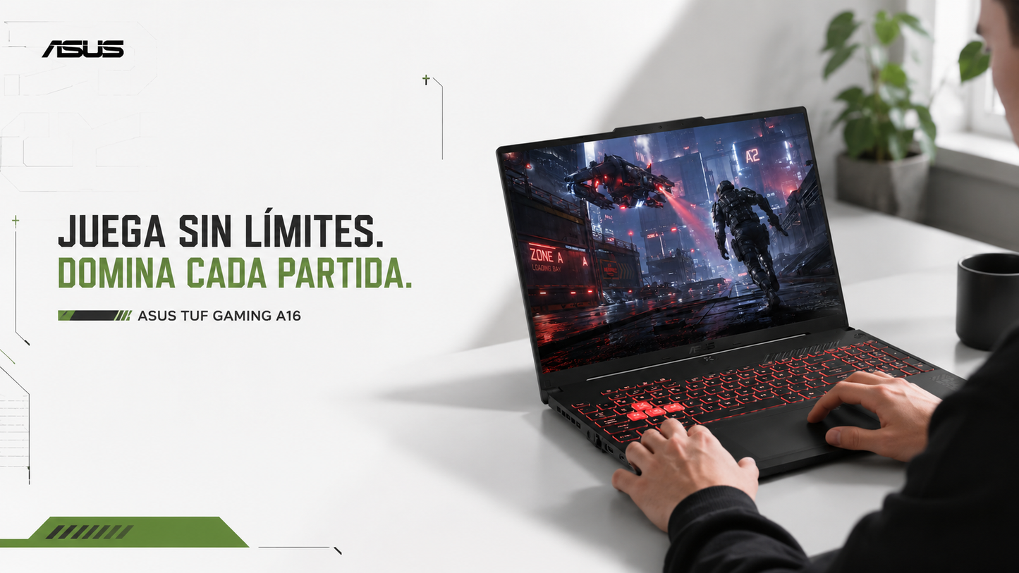 Portátil gaming ASUS TUF Gaming A16 FA607NUQ-RL014 en color Mecha Gray