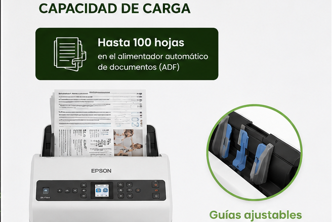 Epson | Escáner Dúplex de Documentos a Color Epson DS-770 II 45PPM