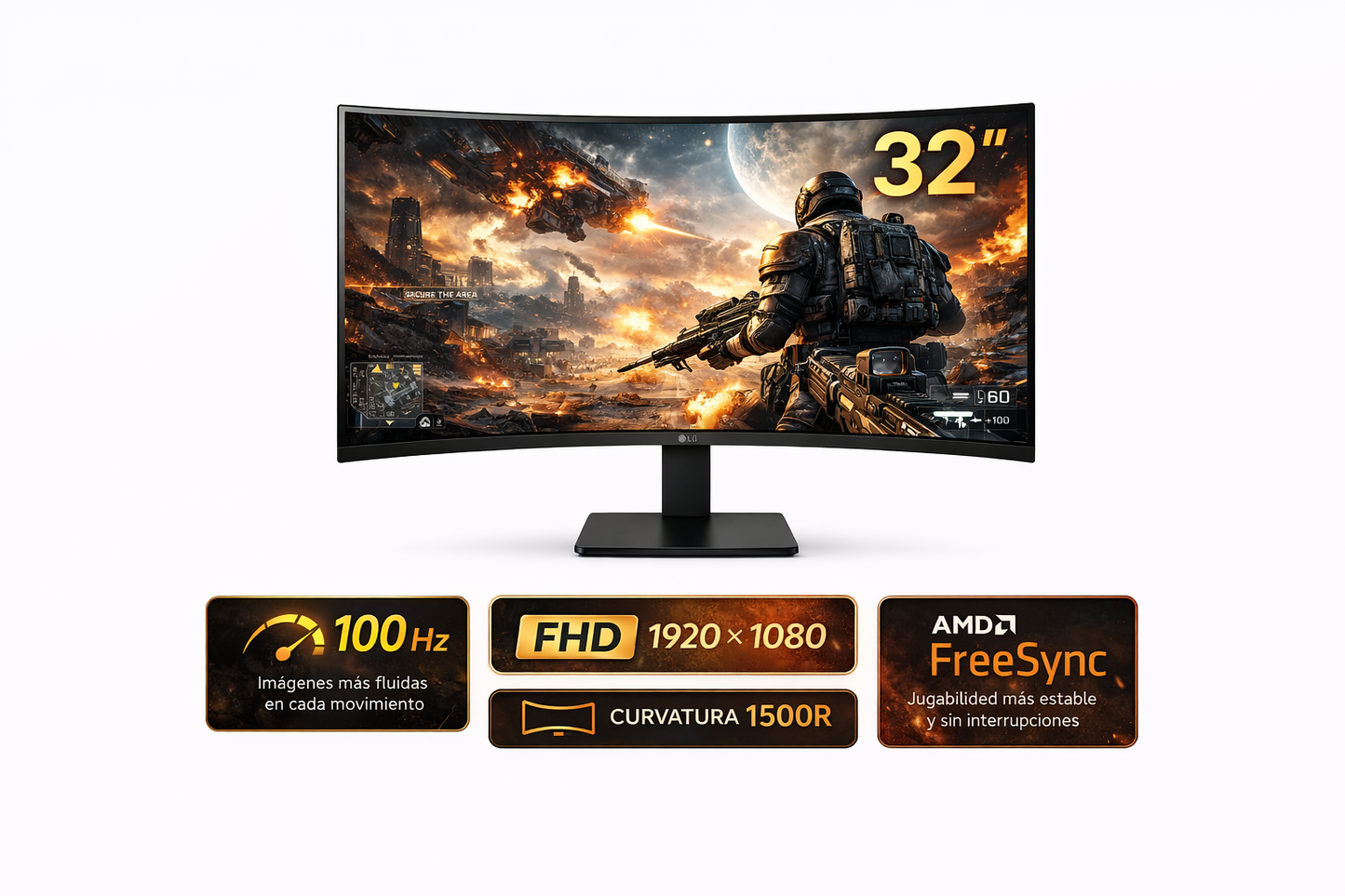 Monitor Curvo LG 32MR50C-B