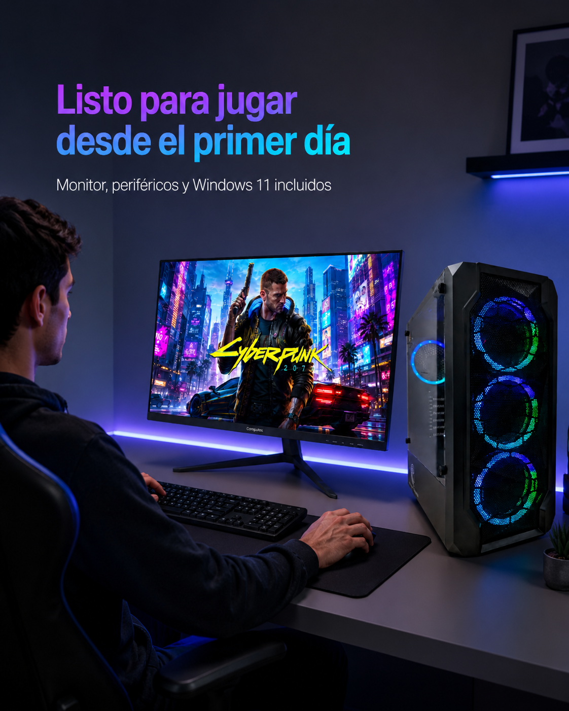 PC Gamer completo con procesador AMD Ryzen 5 5600GT - 120Hz - M.2 - Gamer Gaming