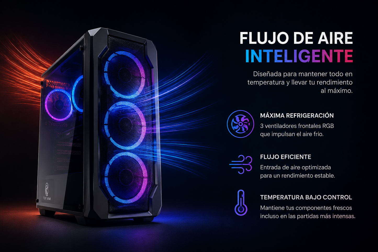 PC Gamer completo con procesador AMD Ryzen 5 5600GT - 120Hz - M.2 - Gamer Gaming