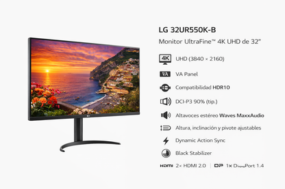 Monitor LG 32UR550K-B