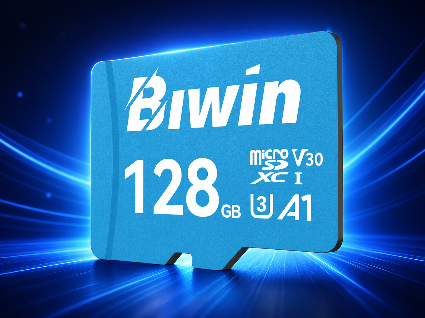 Memoria micro SD 128GB MS100 - Class 10, A1, UHS-I (U3), V30 (up to 100MB/s read, up to 45MB/s write) - Biwin 128 GB