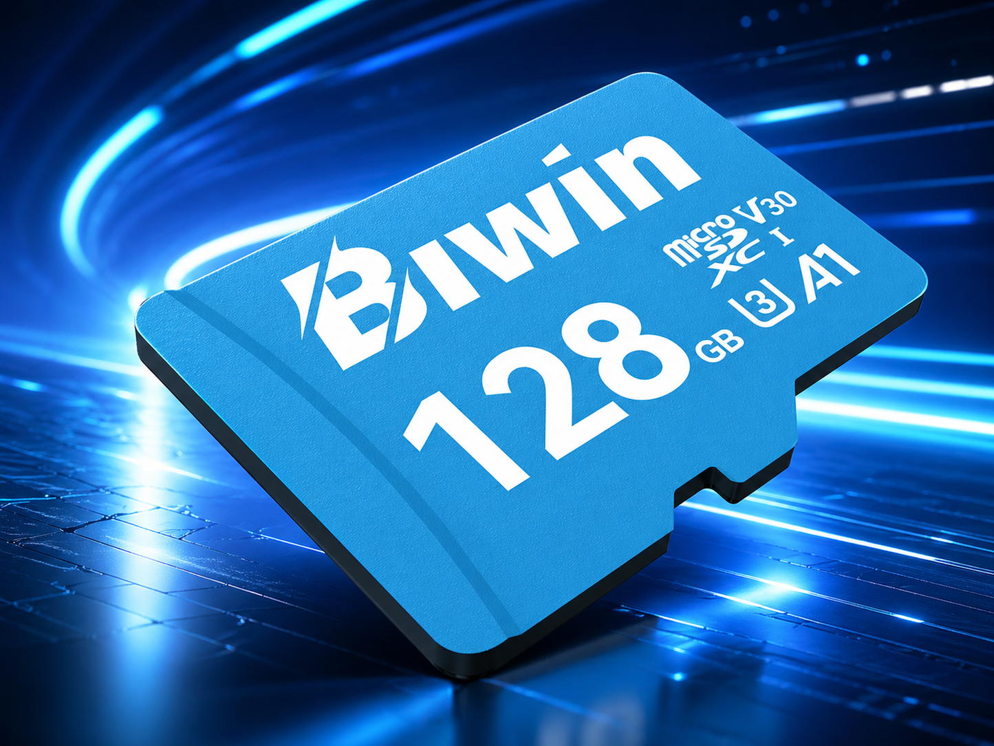 Memoria micro SD 128GB MS100 - Class 10, A1, UHS-I (U3), V30 (up to 100MB/s read, up to 45MB/s write) - Biwin 128 GB