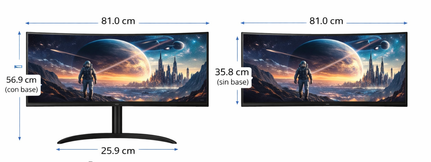 Monitor LG 34WR55QK-B