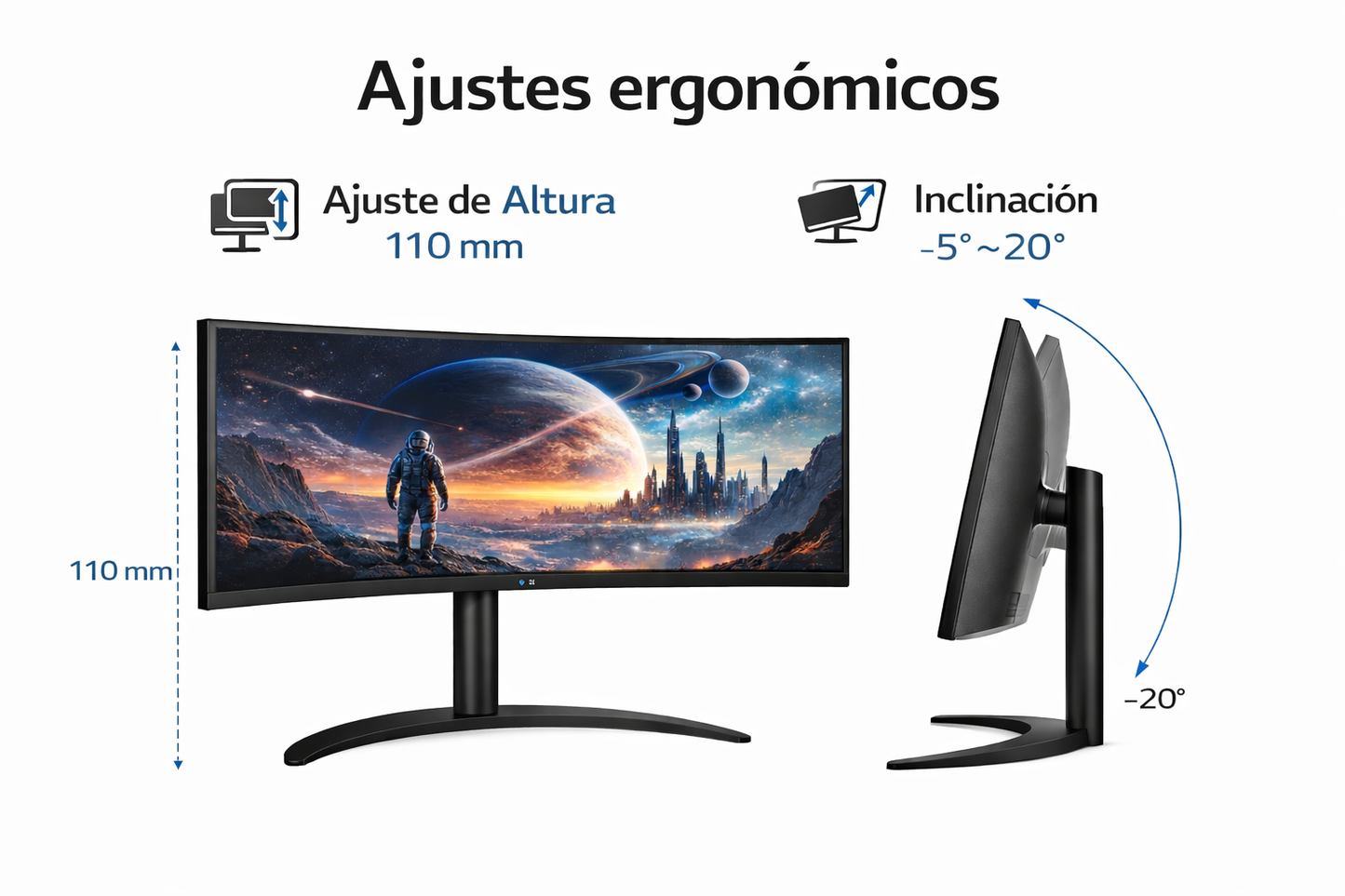 Monitor LG 34WR55QK-B