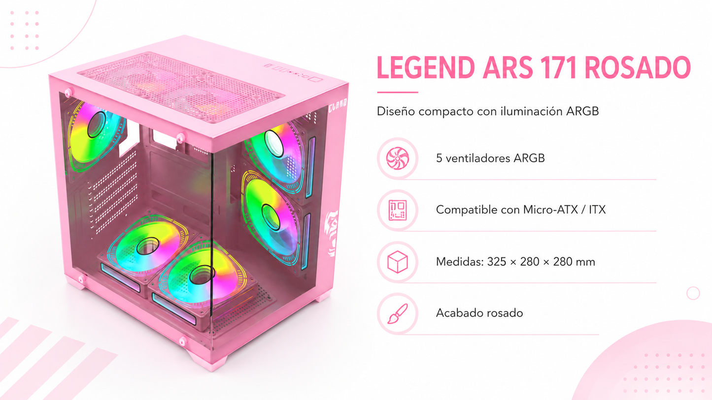 Gabinete LEGEND ARS 171 rosado