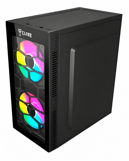 Gabinete gamer Kaesar Vidro de formato Mid Tower compacto