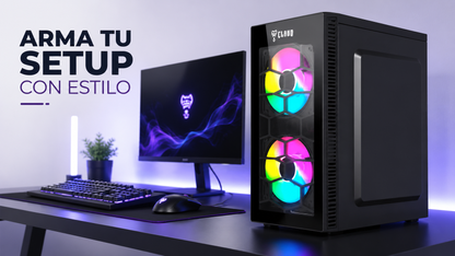 Gabinete gamer Kaesar Vidro de formato Mid Tower compacto