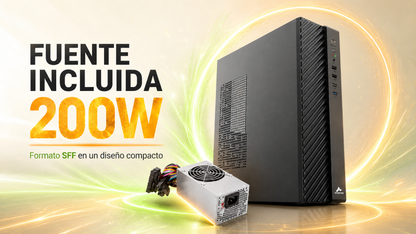 Gabinete COMPUTER CASE MN98 en formato SFF/slim