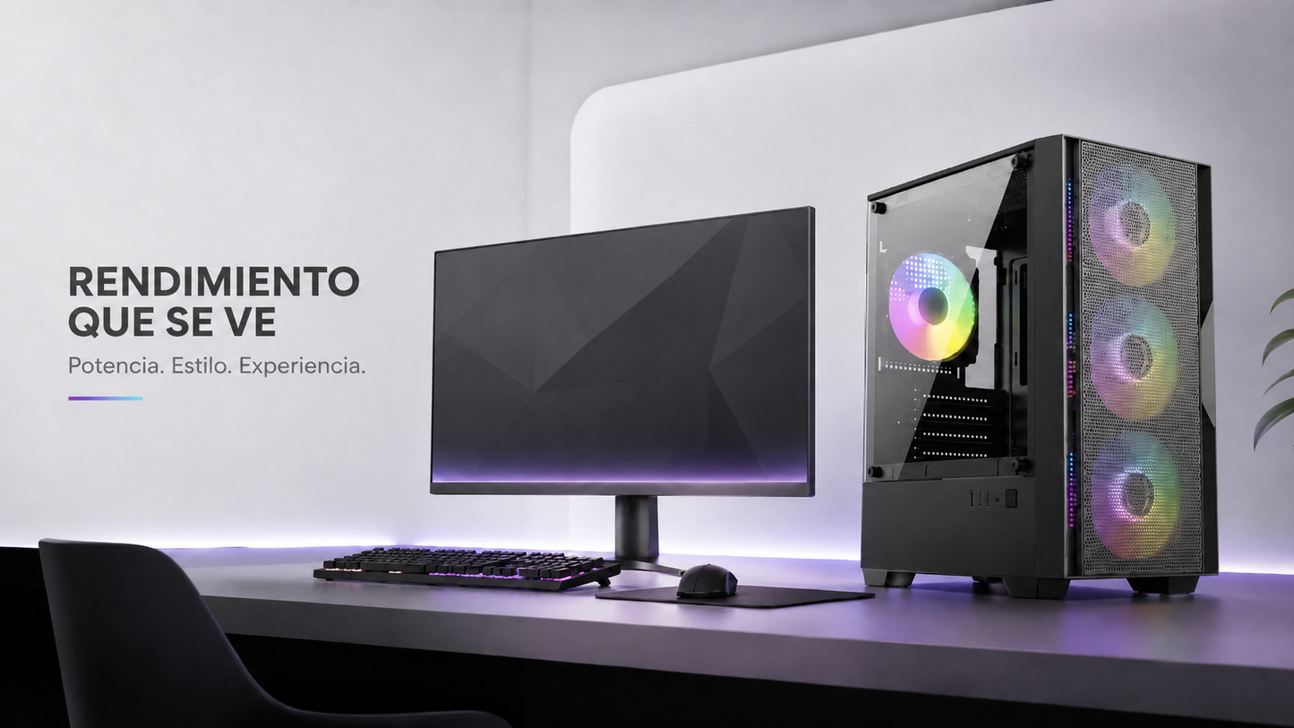 Gabinete PHANTOM X4 RGB compacto