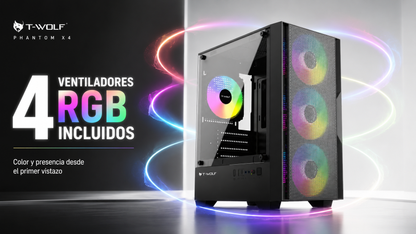Gabinete PHANTOM X4 RGB compacto