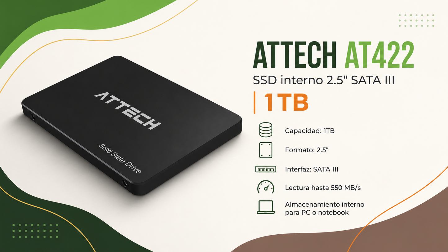 SATA III AT422 - SSD 2.5" - ATTECH
