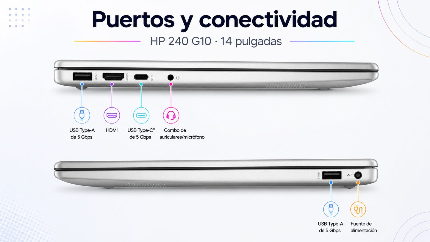 Portátil HP 240 G10 de 14"