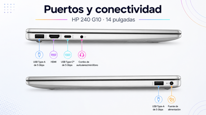 Portátil HP 240 G10 de 14"