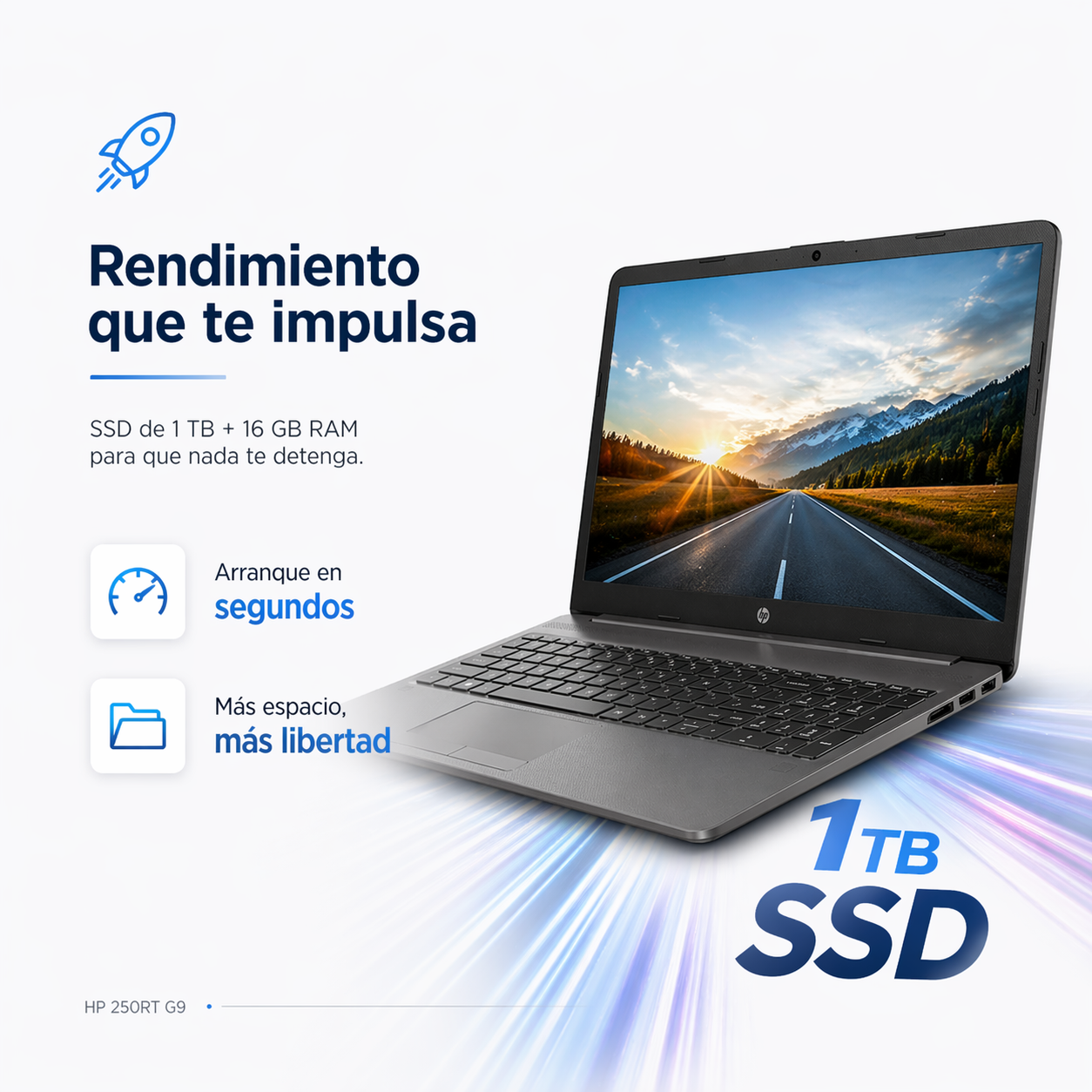 HP 250RT G9 - INTEL CORE 3 N350 - 16GB DDR4 - 1 TERA SSD