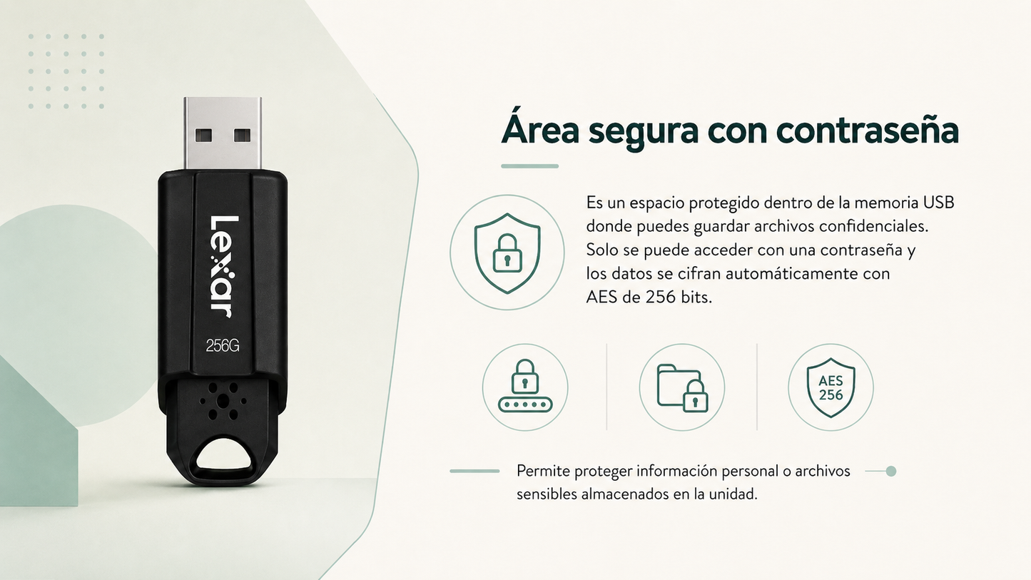 Memoria USB 256 GB 3.1 LEXAR® JumpDrive® S80 USB 3.1 - LEXAR 256 GB 3.1