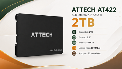 SATA III AT422 - SSD 2.5" - ATTECH