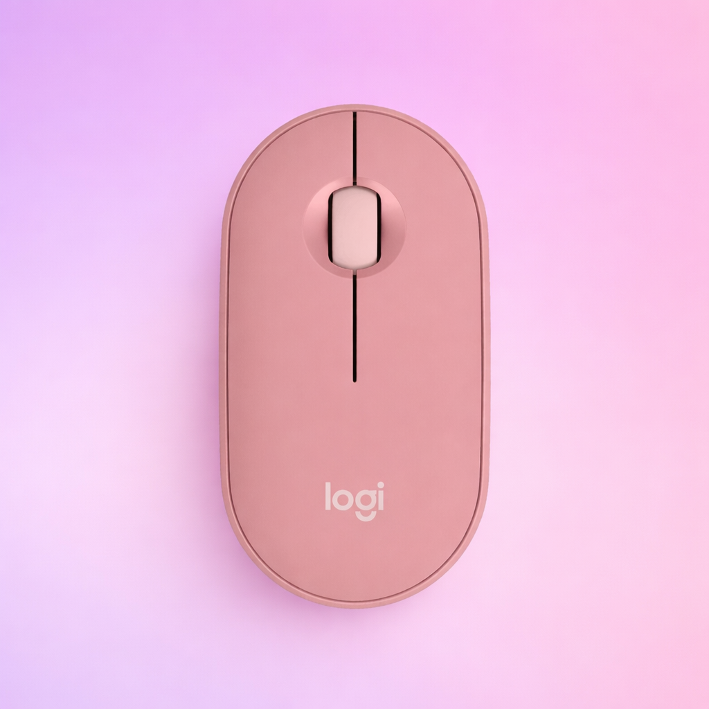 Mouse Logitech Pebble M350S - Bluetooth - USB - Óptico. Inalámbrico. Color -  Rosa