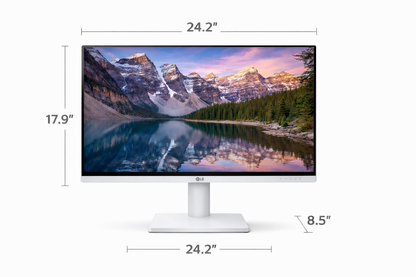 Monitor LG 27" Pulgadas 27US500 4K UHD Plano Blanco|Negro