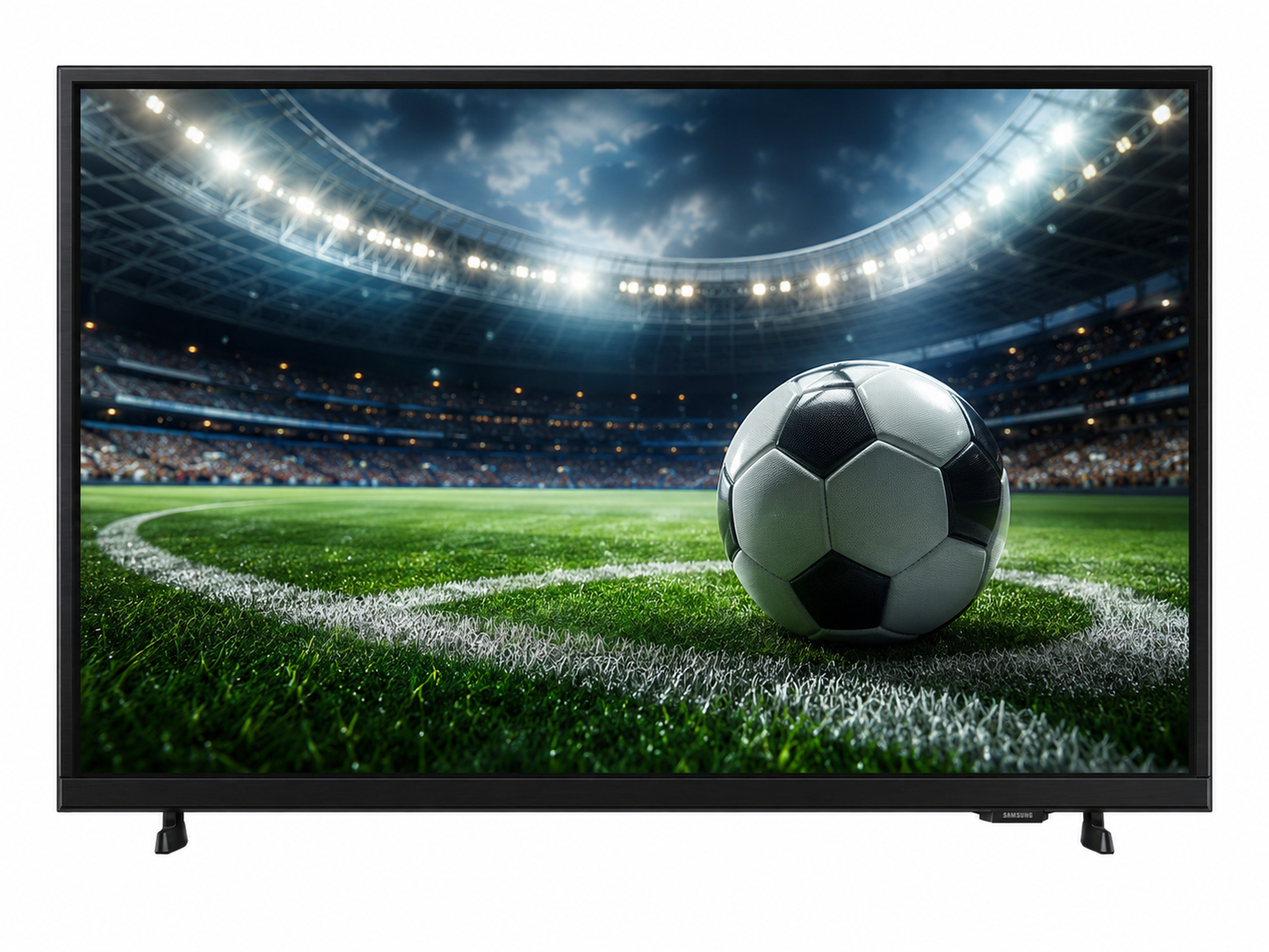 Smart TV Samsung F6000 2025 de 40” en color negro, con pantalla LED Full HD de 1,920 x 1,080