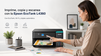 Epson EcoTank L4360 es una impresora multifuncional a color sin cartuchos