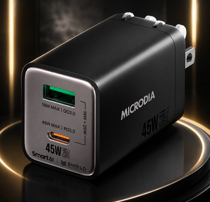 Cargador de pared MICRODIA SMARTCube™ Nano 45W GaN Pro