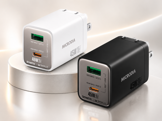 Cargador de pared MICRODIA SMARTCube™ Nano 45W GaN Pro
