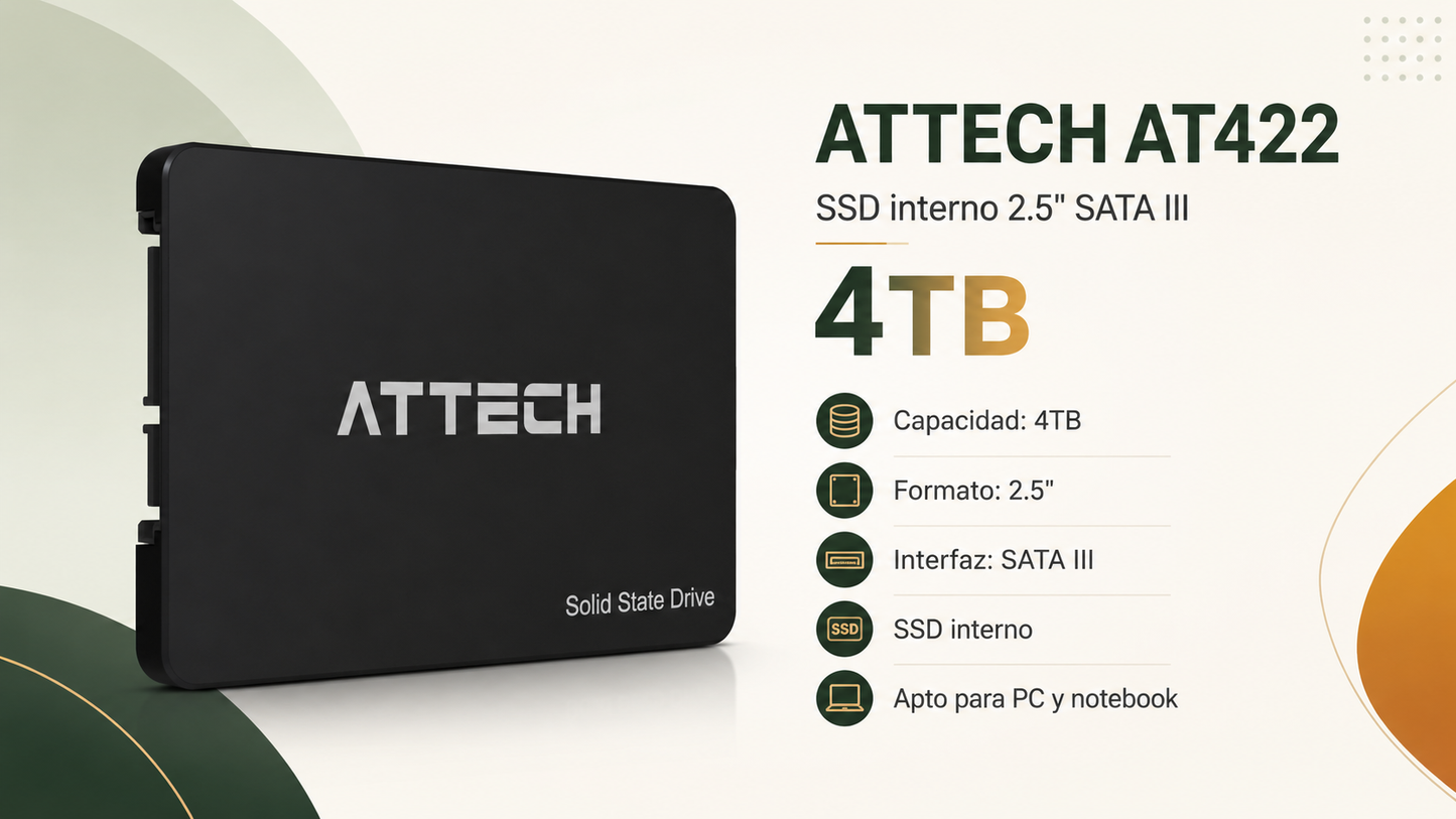 SATA III AT422 - SSD 2.5" - ATTECH