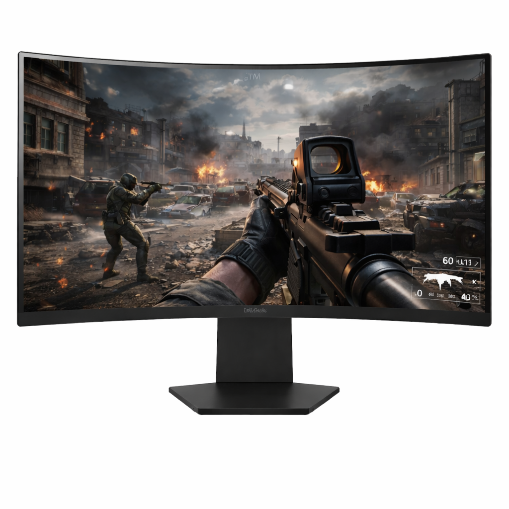 Monitor LG Gamer 27" Pulgadas 27GS60QC QHD Curvo Negro