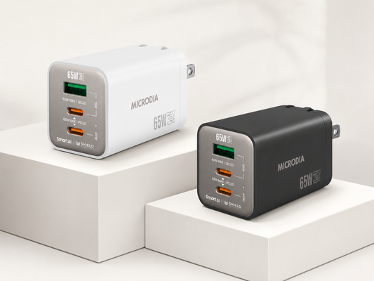 Cargador de pared MICRODIA SMARTCube Nano 65W GaN Pro