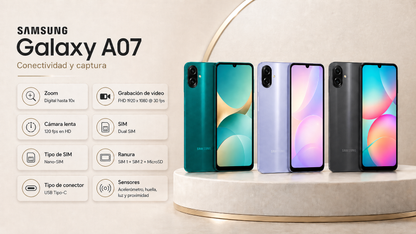 Smartphone Samsung Galaxy A07 Verde 64 Gb Sm-A075mzgdltc