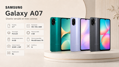 Smartphone Samsung Galaxy A07 Verde 64 Gb Sm-A075mzgdltc
