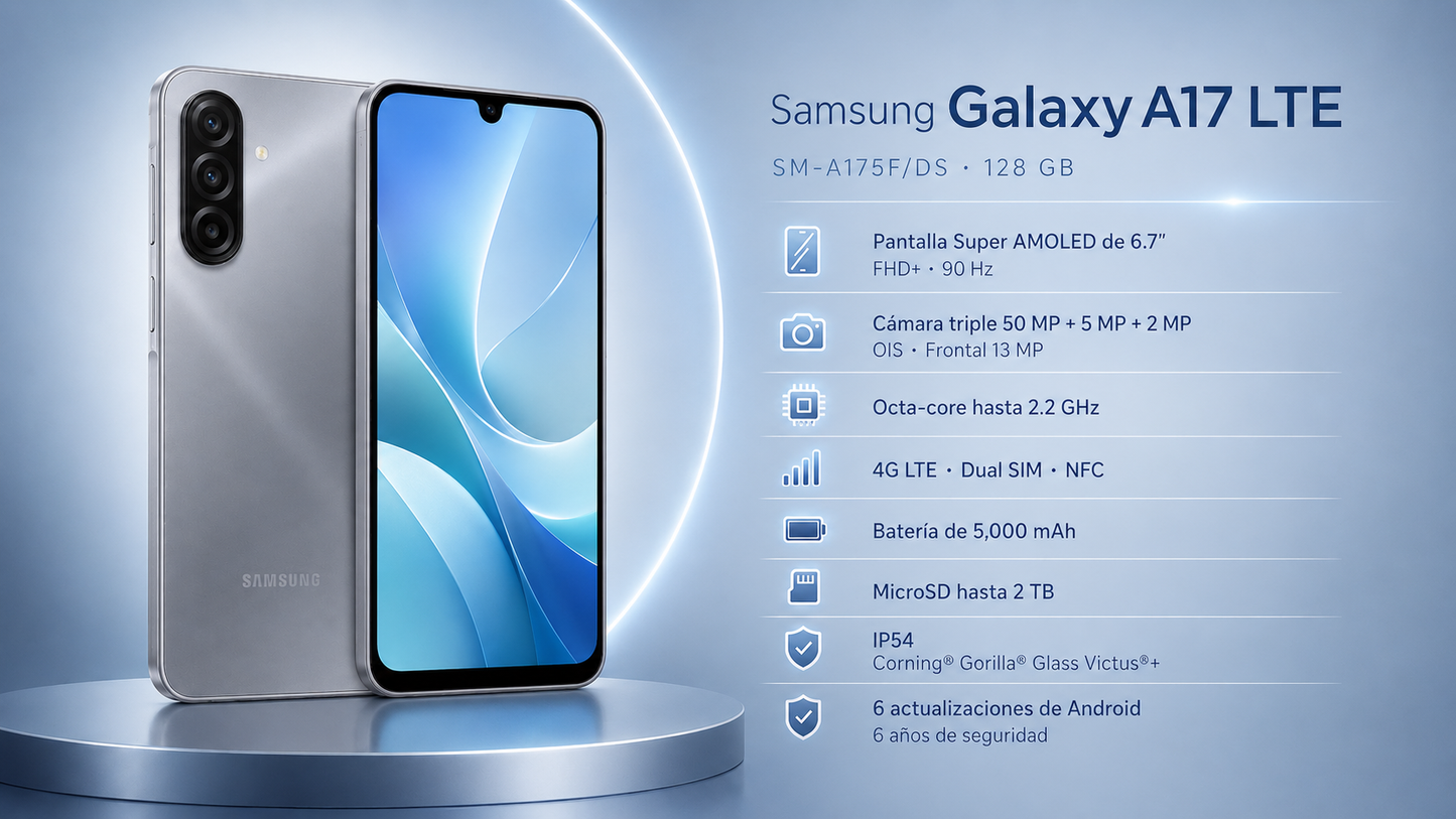 Samsung Galaxy A17 LTE - 128GB - 4 RAM