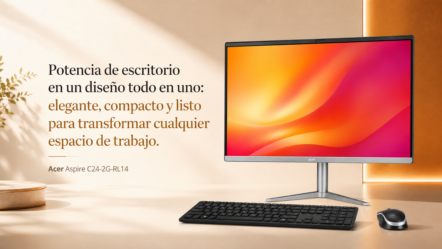 ACER ASPIRE C24-2G-RL14, ADM RYZEN 7 5825U, SSD 512GB, DDR4 8GB