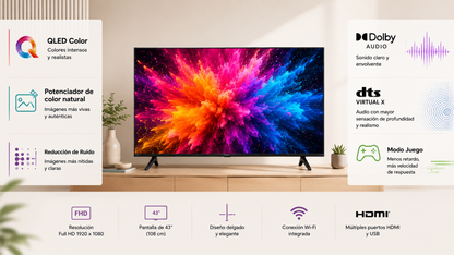 Smart TV Hisense 43Q4SV de 43"