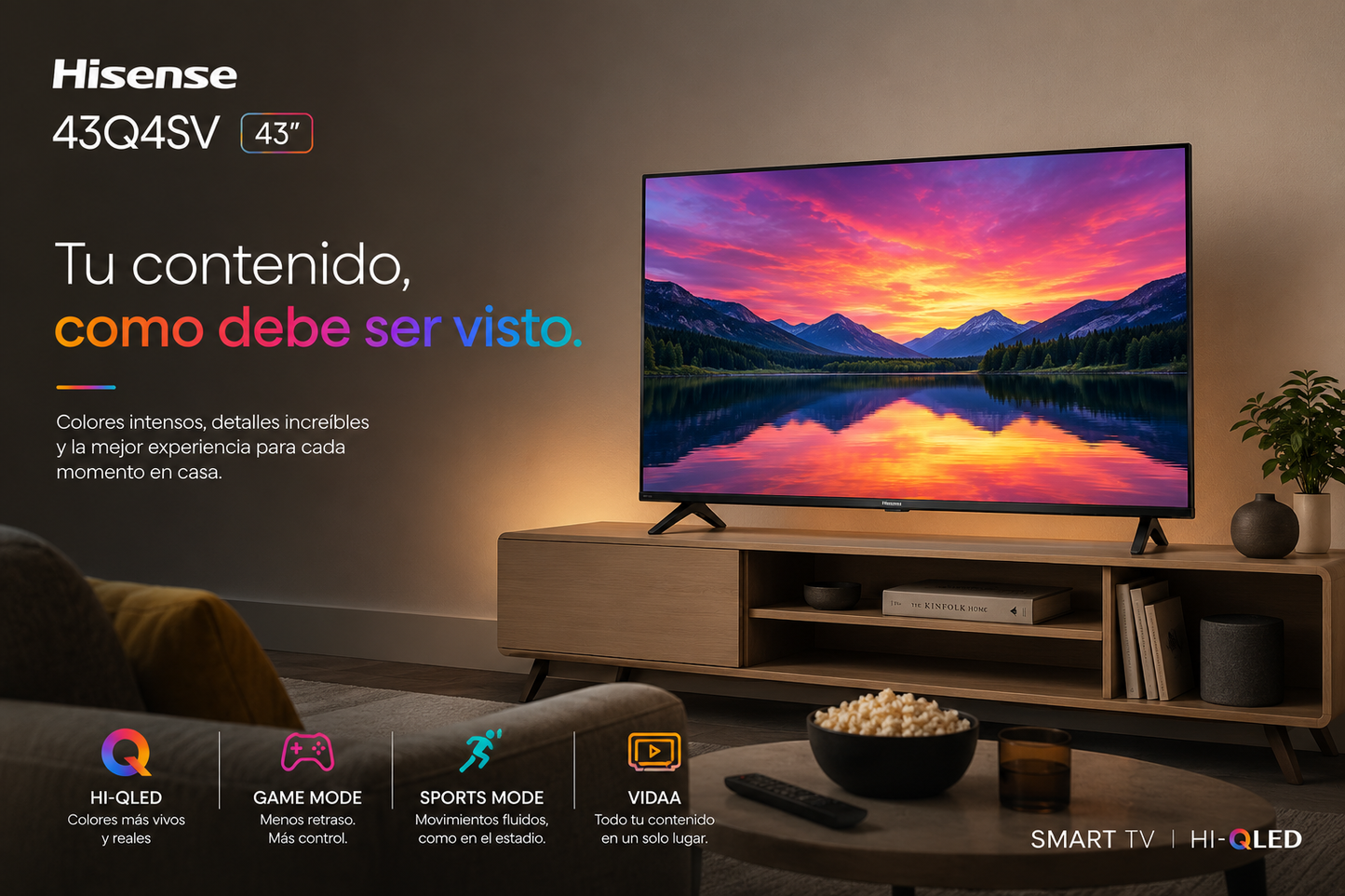 Smart TV Hisense 43Q4SV de 43"