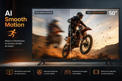 Hisense 50A6SG de 50” 4K UHD (3840 × 2160) a 60 Hz