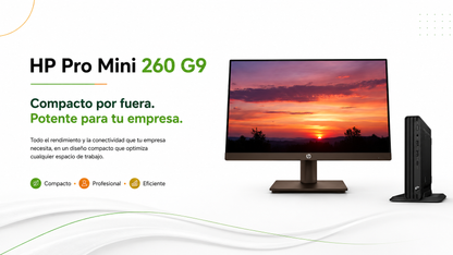 PC HP Pro Mini 260 G9, Intel Core I5 1334U, SSD 512GB, DDR4 16GB