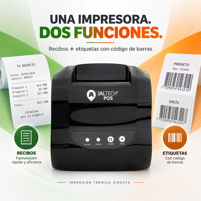 Impresora Térmica 2 en 1 Jaltech JAL838L