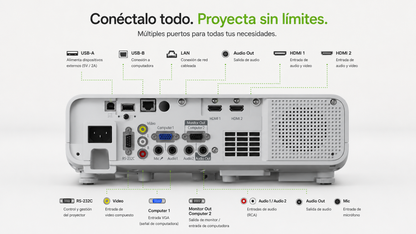 Proyector Epson L260F PowerLite - 3LCD Full HD