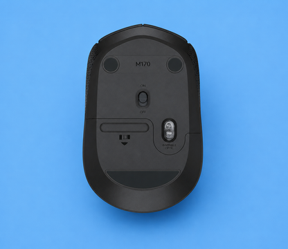 Mouse Logitech M170 - Radiofrecuencia - USB - Óptico - 2 Botón(es) - Negro - Inalámbrico