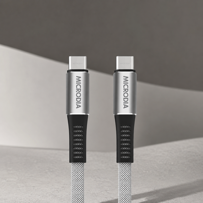 Cable USB-C a USB-C de 1,0 m. Color gris