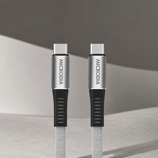 Cable USB-C a USB-C de 1,0 m. Color gris