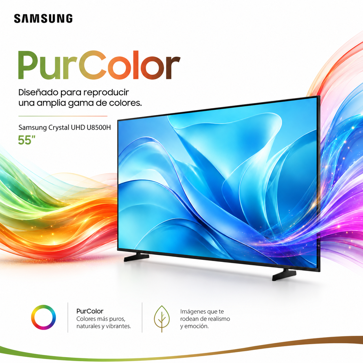 Samsung Crystal UHD U8500H de 55” (UN55U8500HKXZL)